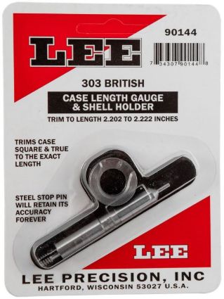 Case Length Gauge and Holder - 303 British - Lee - US Reloading Supply