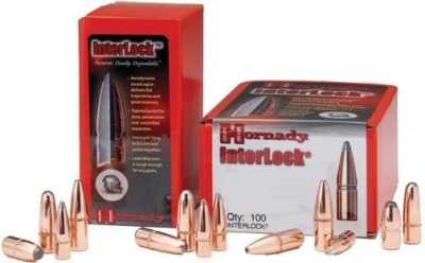 35 Caliber (.358) Bullets 250 Grain RN Interlock Hornady | US Reloading Supply